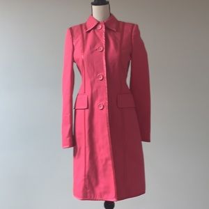 Banana Republic Barbie Core Hot Pink Trench Coat XS